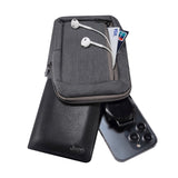 Shoulder Bag w. 2 Compartments (200 x 130 mm) - Grey