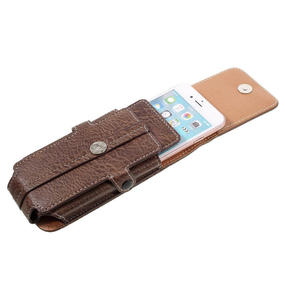 Universal Outdoor Hiking Case For Smartphones Coffee - (Max. Phone: 162 x 82 x 15 mm)