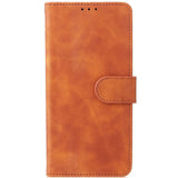 TCL 20R 5G Soft Leather Wallet Case - Brown