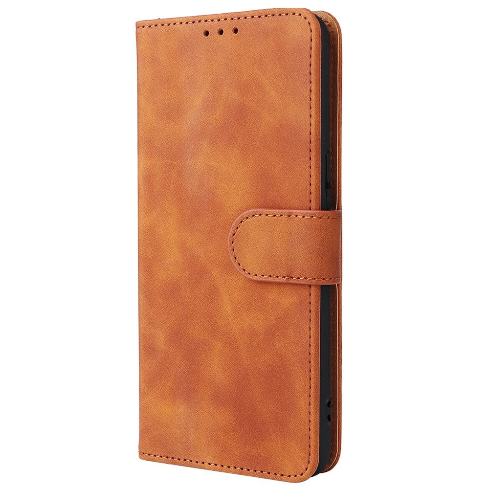 TCL 20R 5G Soft Leather Wallet Case - Brown