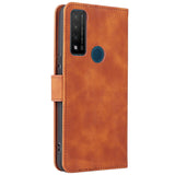 TCL 20R 5G Soft Leather Wallet Case - Brown