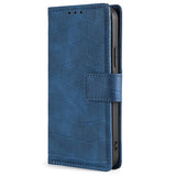 TCL 20L Crocodile Leather Wallet Case - Blue