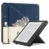 Kobo Libra 2 Origami Leather Flip Case - Cat