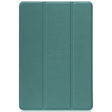 TCL Tab 10S Tri-Fold Leather Case - Green