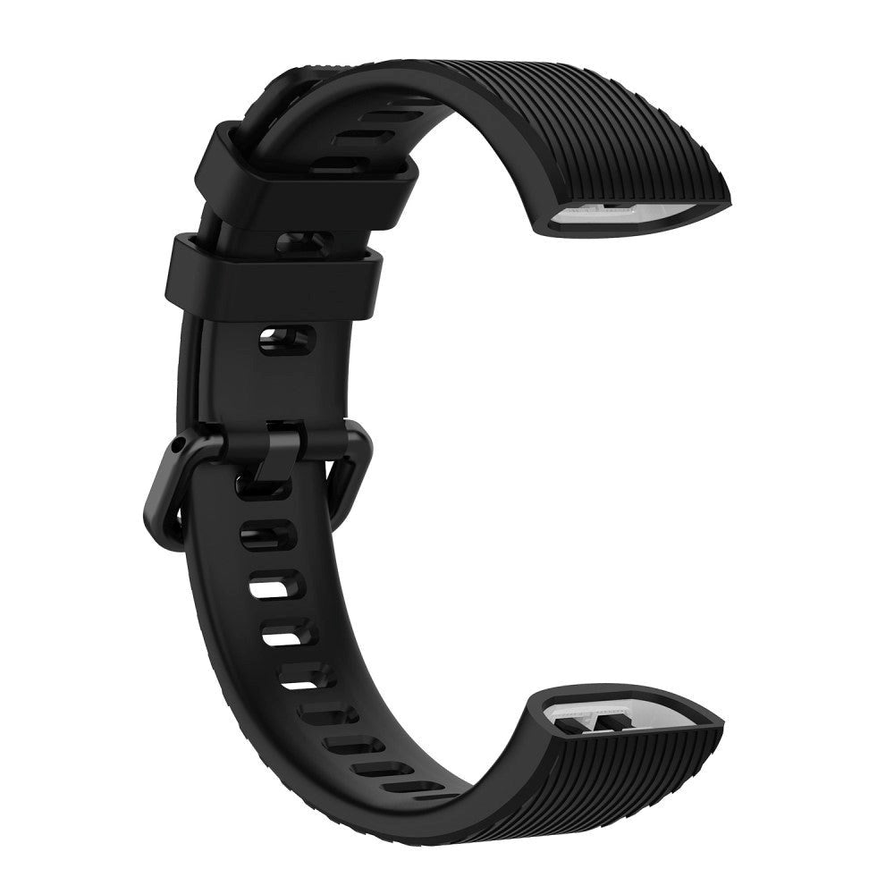 Huawei Band 4 Pro Flexible Plastic Strap w. Buckle - Black