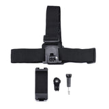 Universal Phone & Camera Head Strap Mount - Black