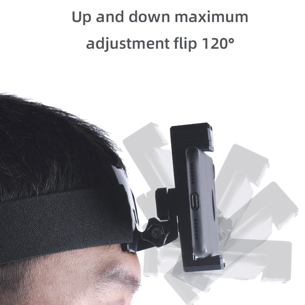 Universal Phone & Camera Head Strap Mount - Black