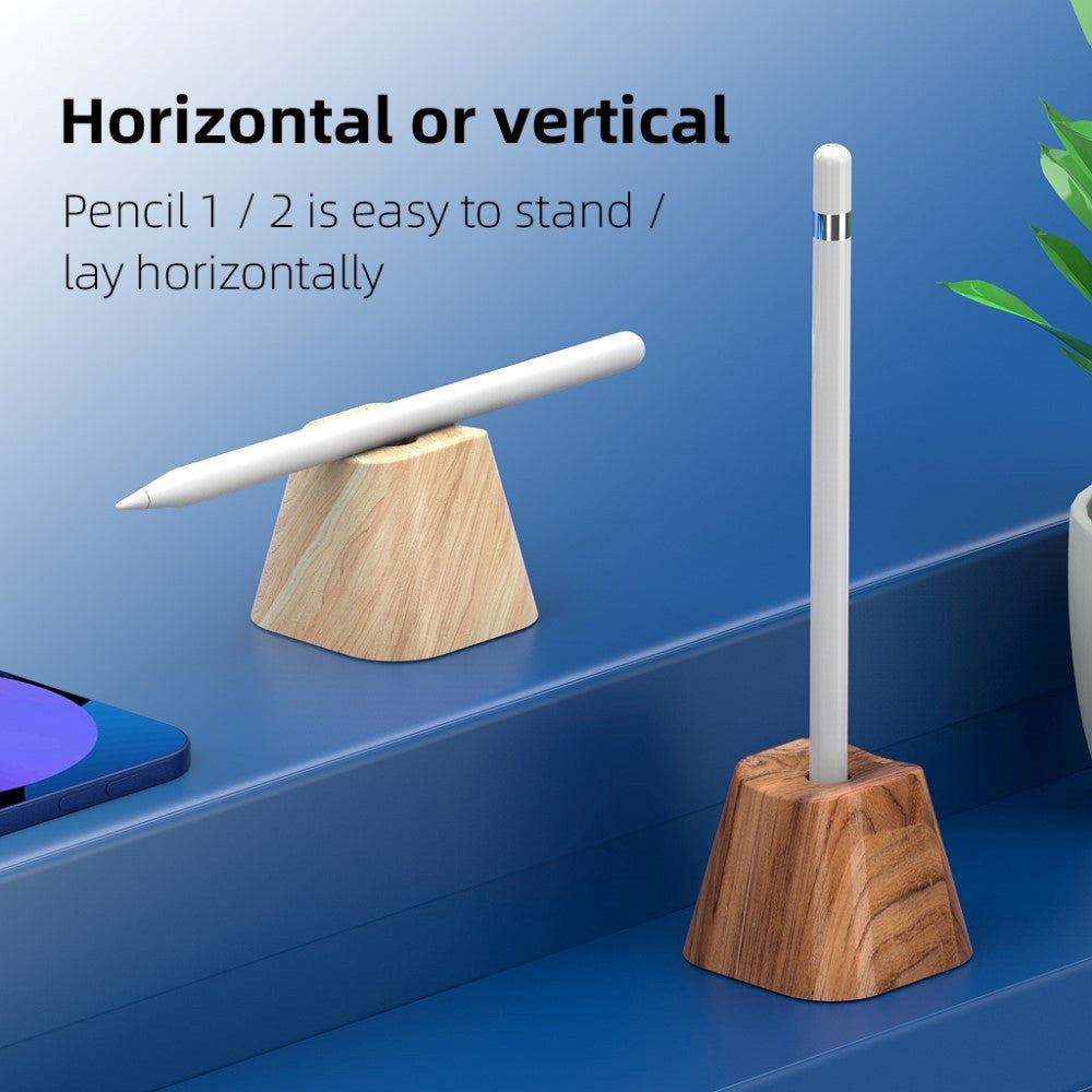 Apple Pencil 1st & 2nd gen. Wood Holder - Dark Wood