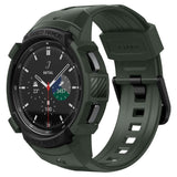 Samsung Galaxy Watch 4 Classic (46mm) SPIGEN Rugged Armor Pro Case - TPU Case incl. Strap - Green