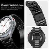 Spigen Samsung Galaxy Watch 6 Classic (47mm) Modern Fit Band - Stainless Steel Strap incl. Link Remover - Black