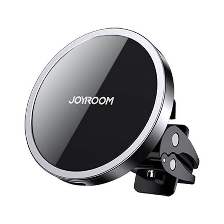 JoyRoom Magnetic Wireless Car Holder w. Wireless Charger- MagSafe Compatible - Black