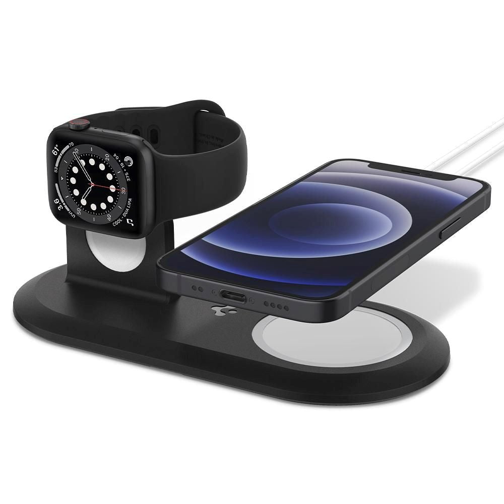 Spigen MagFit Duo 2-in-1 Apple Watch & Apple Magsafe Dock - Black