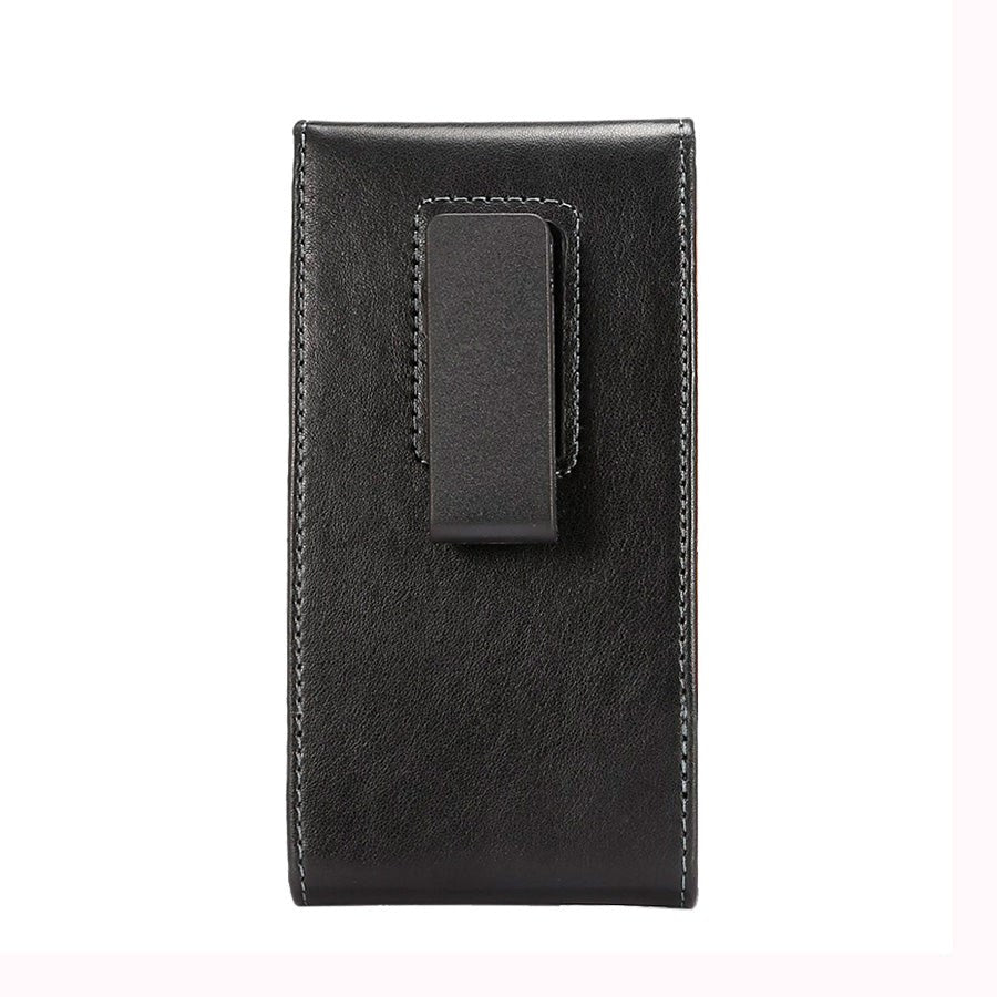 Universal Leather Belt Case V2 Black (Max. Phone: 151 x 80 x 15 mm)