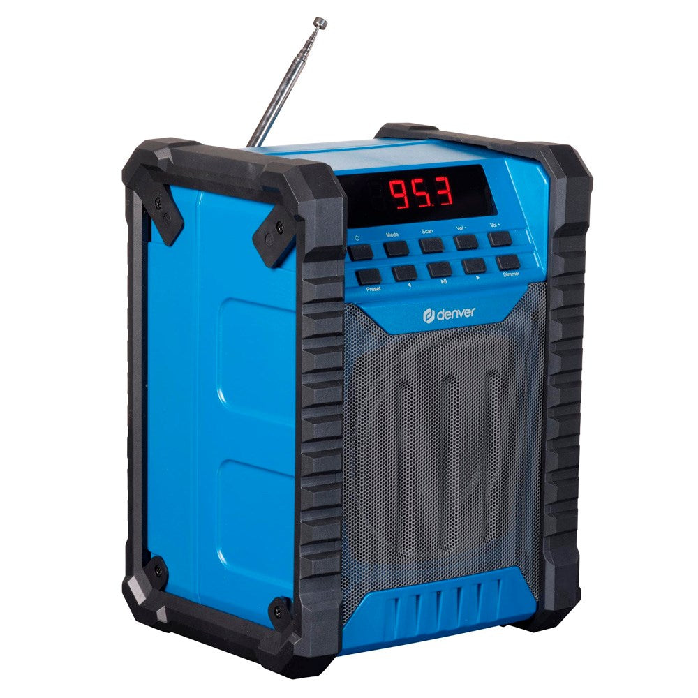 Denver Wireless Bluetooth Tough Speaker - Black / Blue
