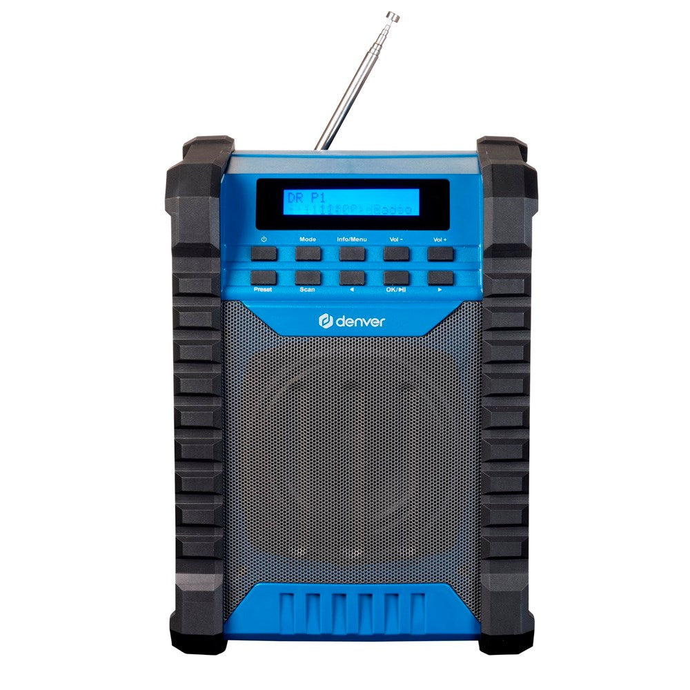 Denver Wireless Bluetooth Tough Speaker - Black / Blue