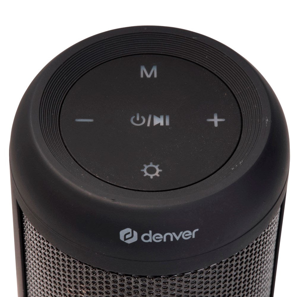 Denver Wireless Bluetooth Speaker 1200mAh with RGB LED Light - Black