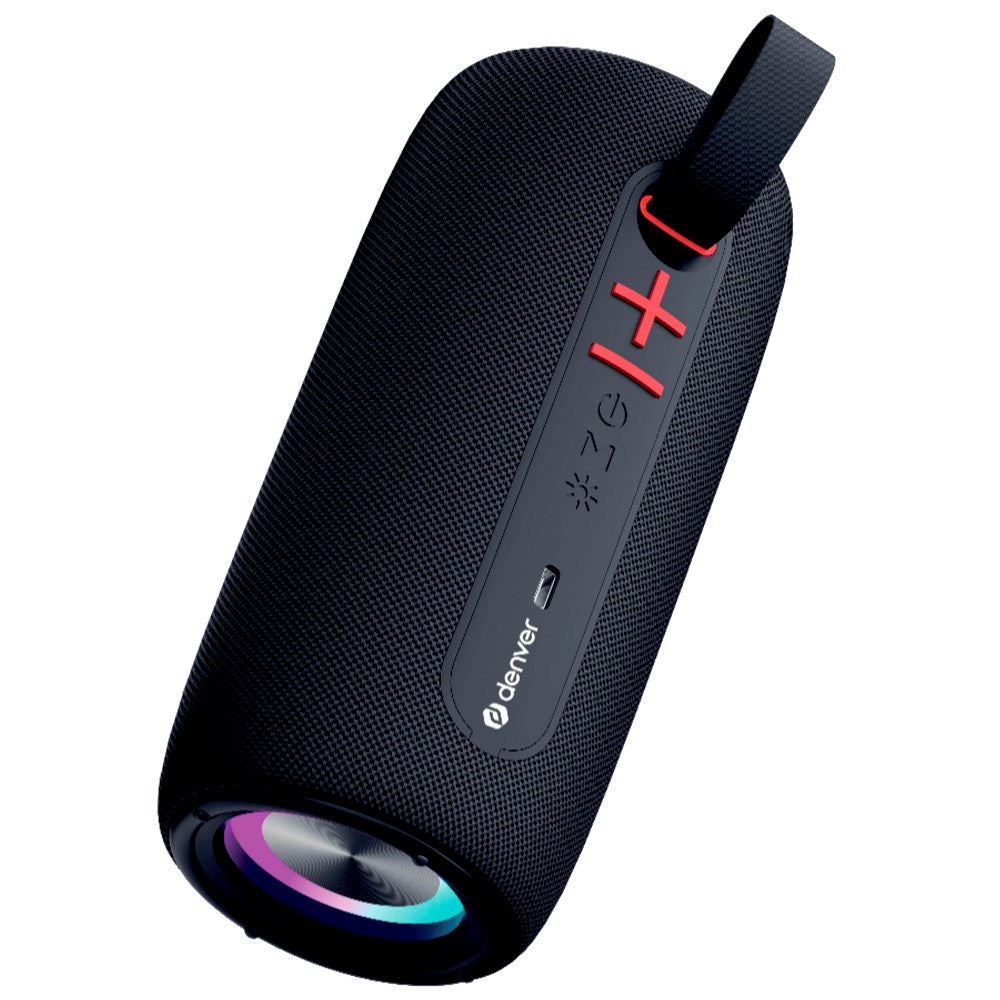 Denver Wireless Bluetooth Speaker with Built-in Dynamic Light - Black