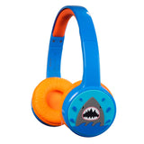 Denver Wireless On-Ear Headphones for Kids - Sound Limiting - Blue / Orange