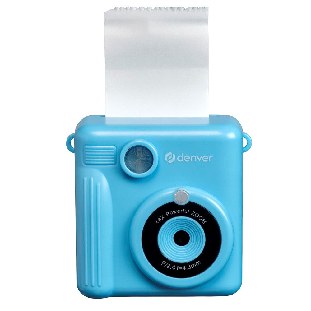 Denver Digital Children's Camera with Built-in Thermal Printer - Blue