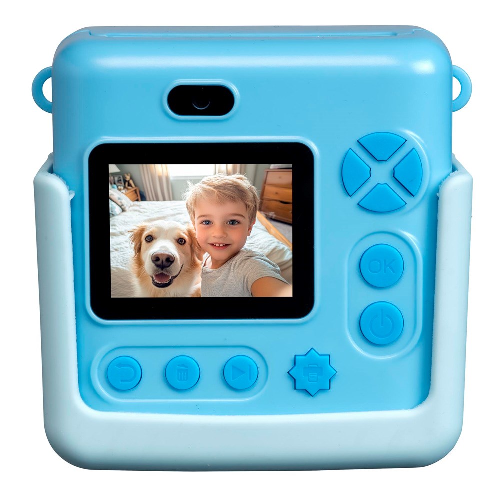 Denver Digital Children's Camera with Built-in Thermal Printer - Blue