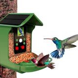 Denver Bird Feeder with Built-in Camera and Solar Charging - Green