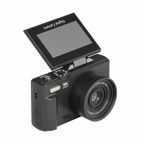 Denver Digital Camera with 3" IPS Flip Screen - 16 MP CMOS - Autofocus / Slow Motion / Time Lapse - Black