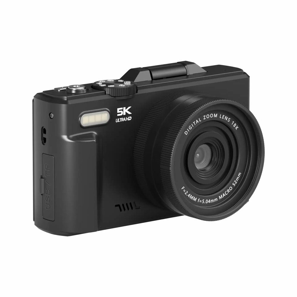 Denver Digital Camera with 3" IPS Flip Screen - 16 MP CMOS - Autofocus / Slow Motion / Time Lapse - Black