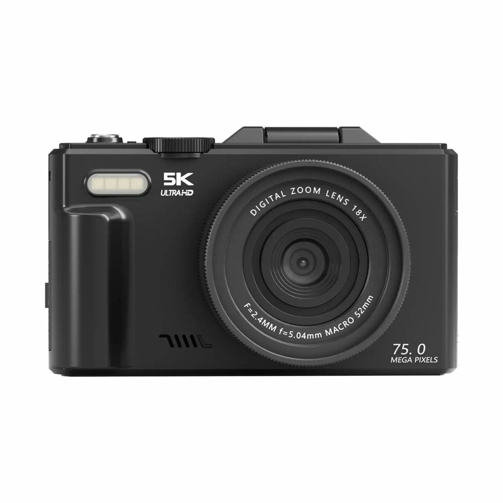 Denver Digital Camera with 3" IPS Flip Screen - 16 MP CMOS - Autofocus / Slow Motion / Time Lapse - Black
