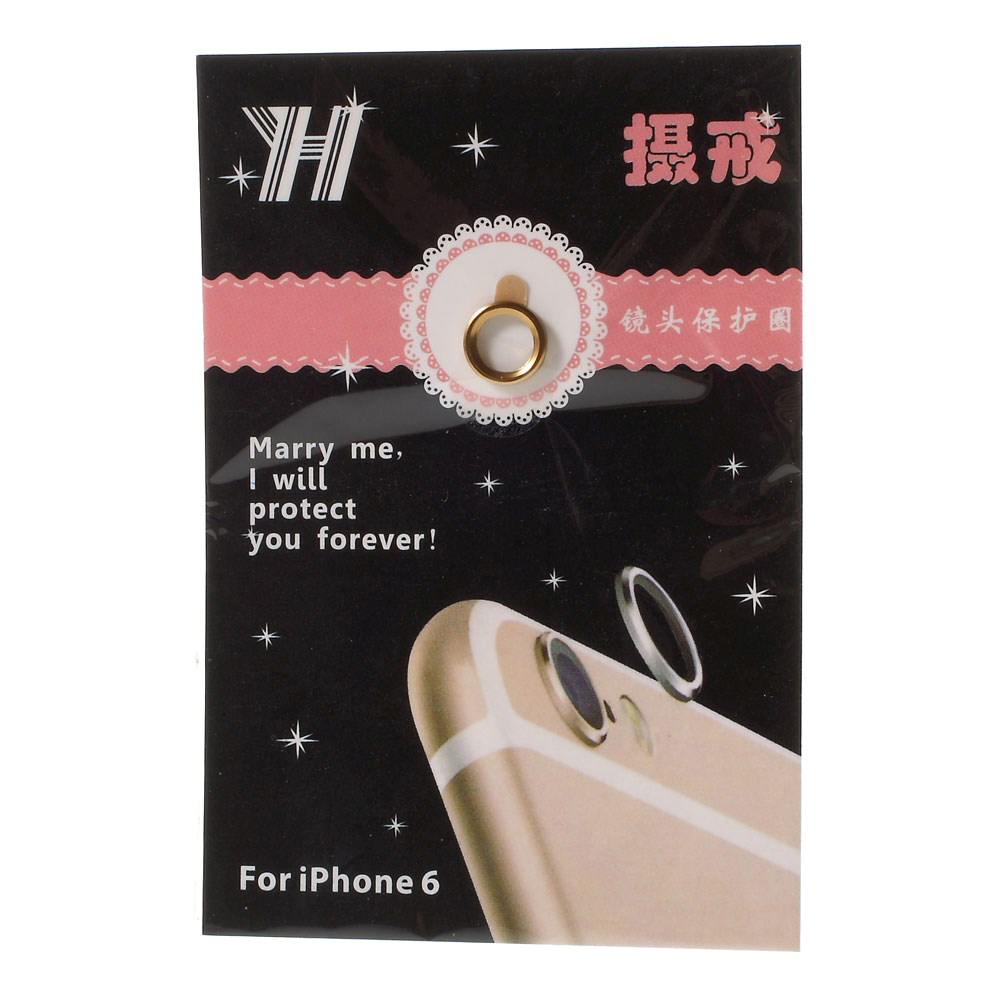 iPhone 6 Plus / 6s Plus Rear Camera Lens Metal Protective Ring Gold