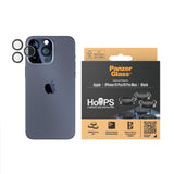 iPhone 15 Pro / 15 Pro Max PanzerGlass Hoops - Camera Protection - Platinum Strength - Transparent / Black