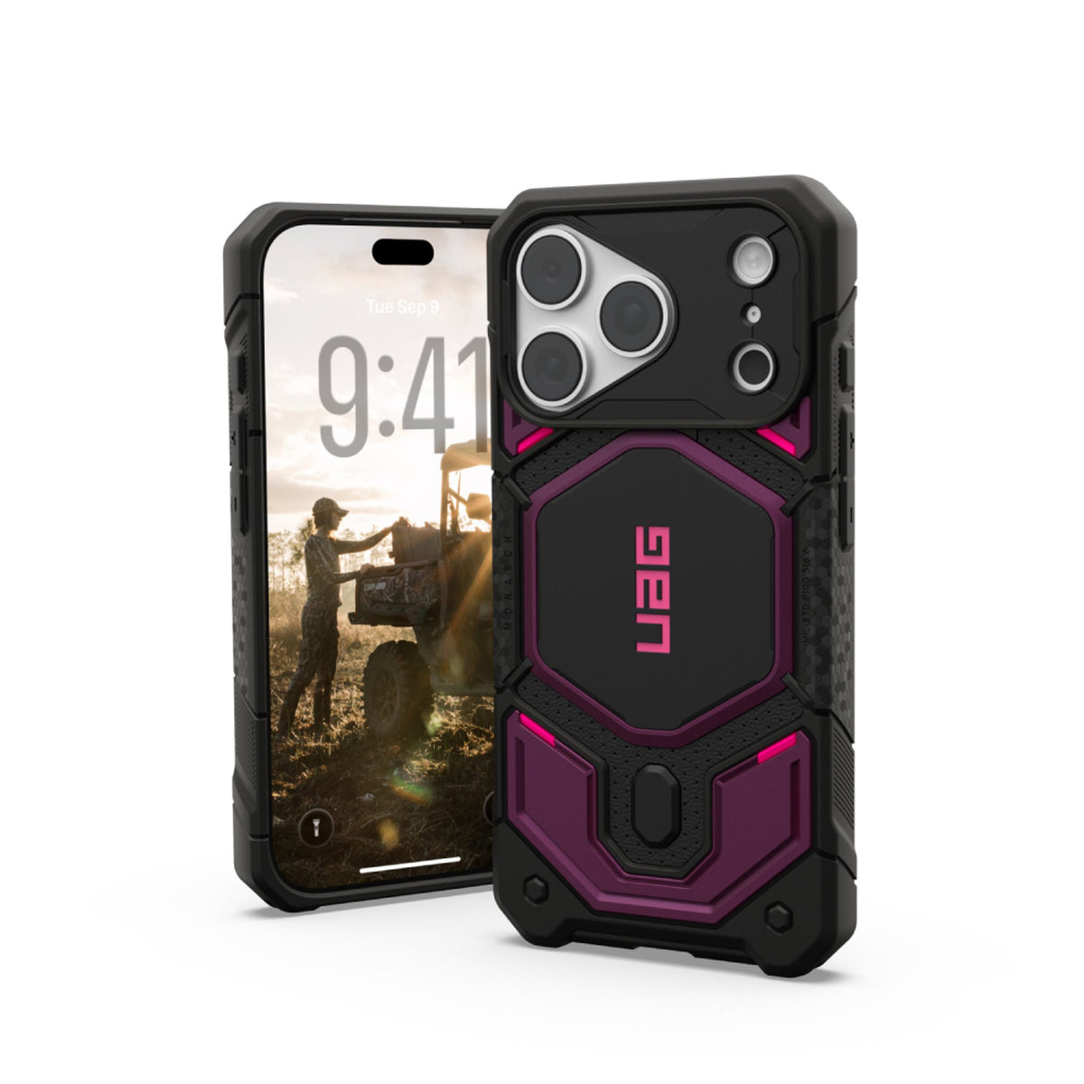 iPhone 18 Pro / 17 Pro UAG Monarch Pro Case - MagSafe Compatible - Deep Purple Synth