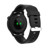 Denver Bluetooth Smartwatch with Built-in Health Tracking & Voice Control - Black