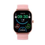 Denver SWC-187 Bluetooth Smartwatch with Health Tracking & Voice Control - Pink
