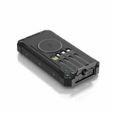 Denver PSC-20012 Solar PowerBank with Built-in Cable, Wireless Charging & Flashlight - 20.000mAh - Black