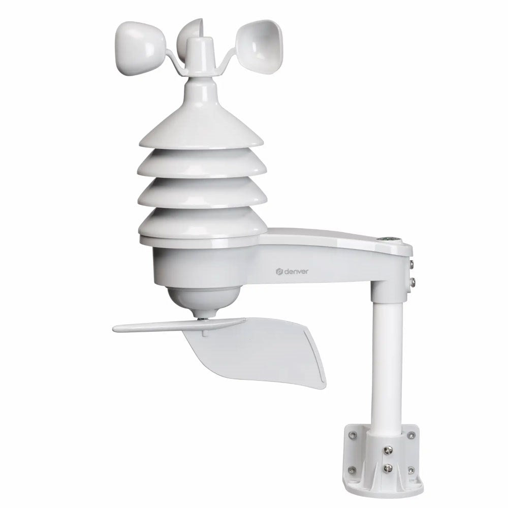 Denver WS-650 Weather Station with Wireless Wind & Rain Sensor - White