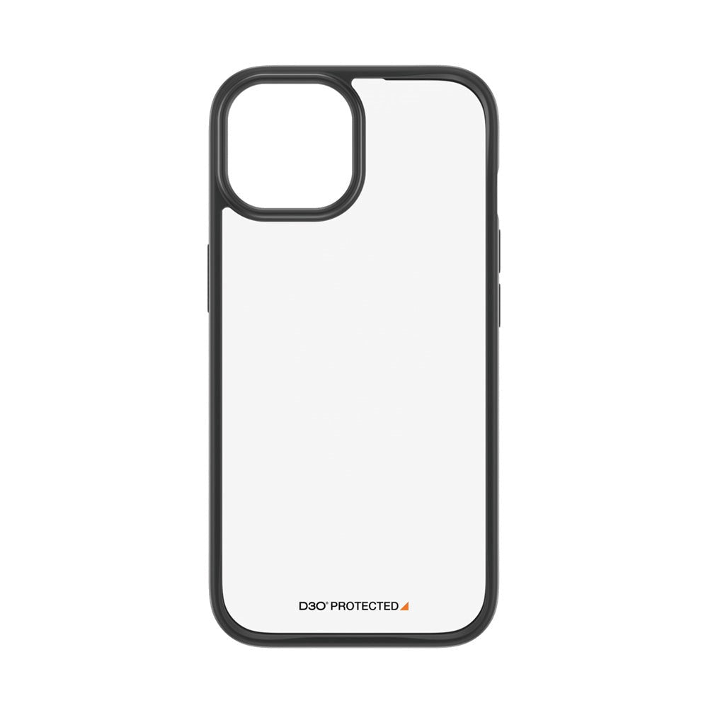 iPhone 15 Case PanzerGlass D3O Bio ClearCase - Black Edge