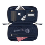 Knomo Knomad Travel Wallet Organiser - Dark Navy Blazer - Blue