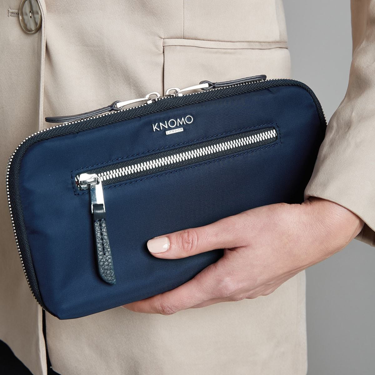 Knomo Knomad Travel Wallet Organiser - Dark Navy Blazer - Blue