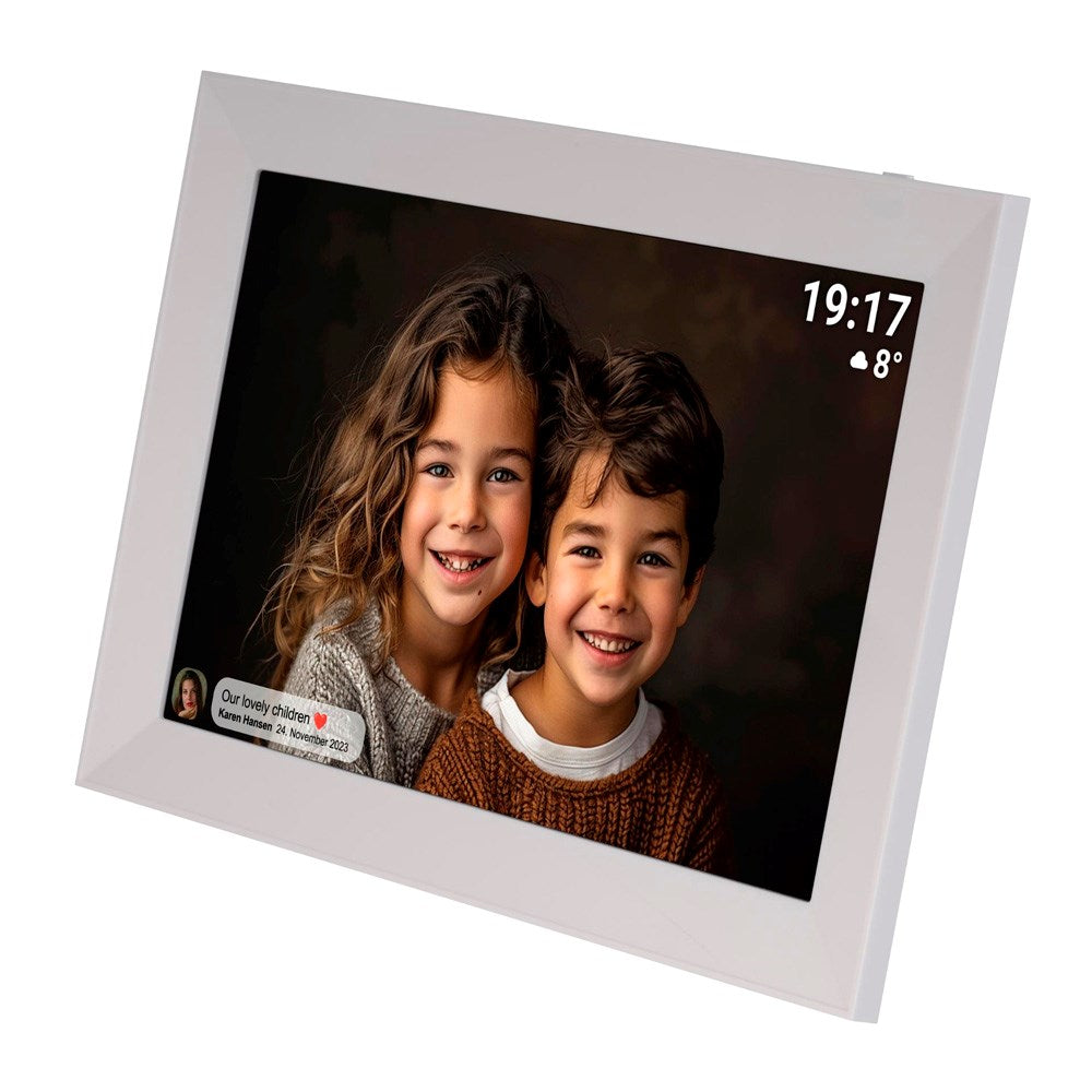 Denver Digital WiFi Photo Frame with Frameo Photo Software - 10.1" / 16GB - White