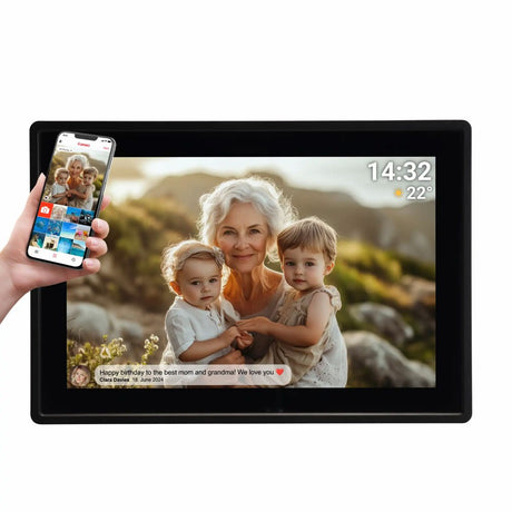 Denver PFF-1021 10.1" Digital Frameo WiFi Digital Photo Frame - 1280x800 / 16GB - Black