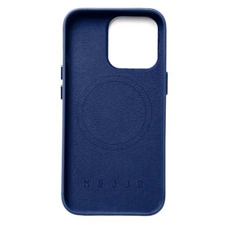 Mujjo iPhone 14 Pro Leather Case - MagSafe Compatible - Blue