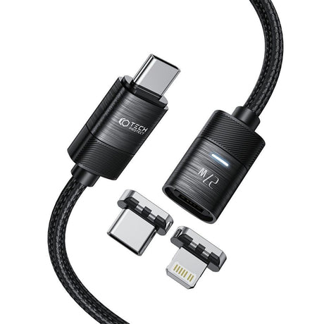 Tech-Protect Ultraboost 3A 2-in-1 Cable USB-C to USB-C and Lightning 2m - Black