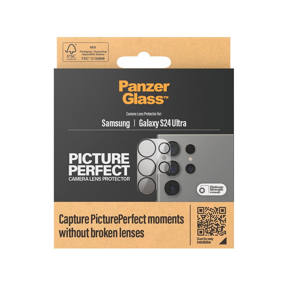 Samsung Galaxy S24 Ultra PanzerGlass PicturePerfect - Camera Protection - Platinum Strength - Transparent / Black