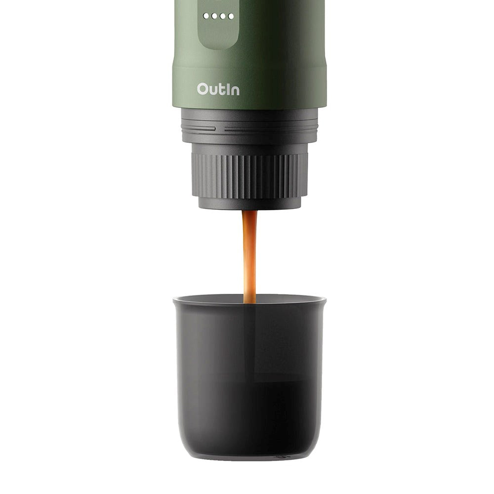 OutIn Nano Portable Espresso Machine - Forest Green