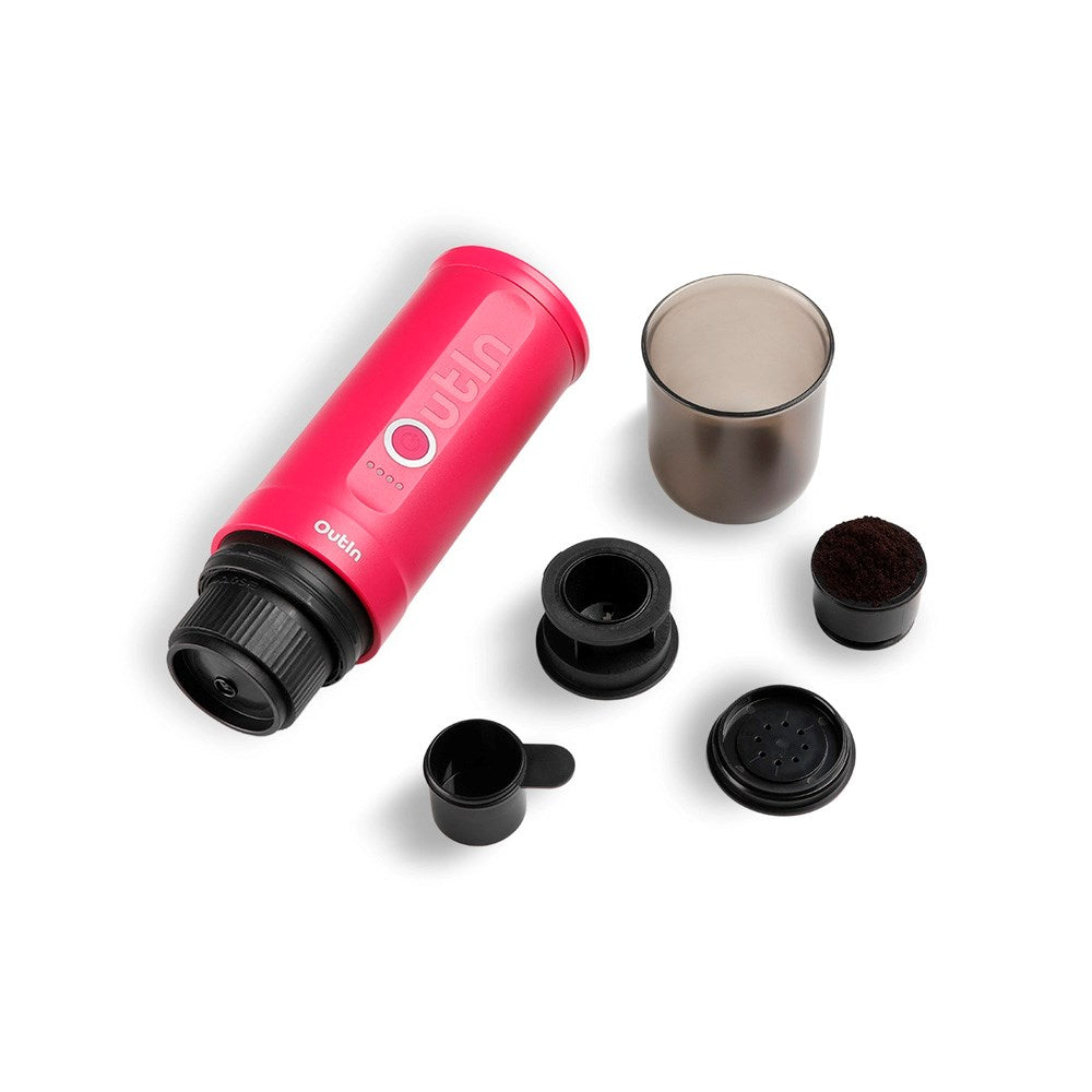 OutIn Nano Portable Espresso Machine - Fuchsia Pink