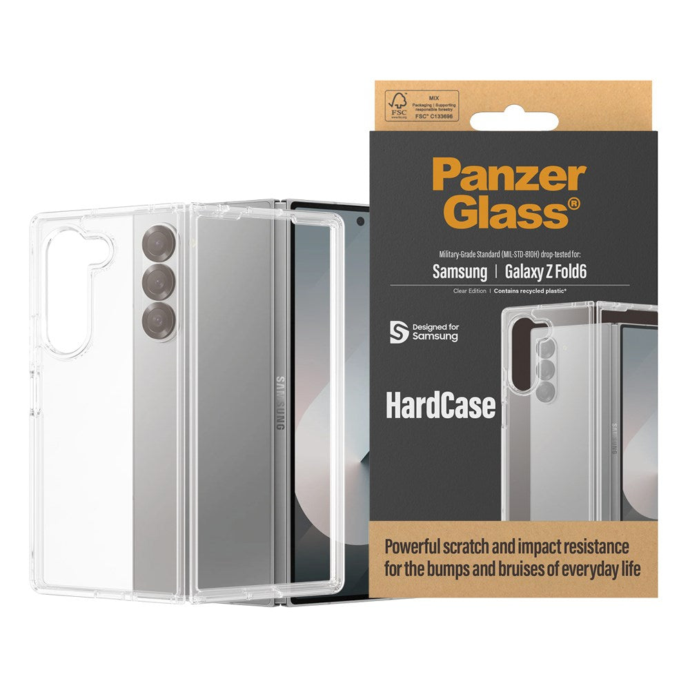 Samsung Galaxy Z Fold6 Back Case PanzerGlass HardCase Antibacterial - Transparent