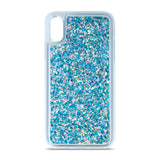 Samsung Galaxy S23 Transparent Glitter Case - Blue