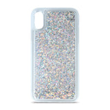 Samsung Galaxy S23 Transparent Glitter Case - Silver