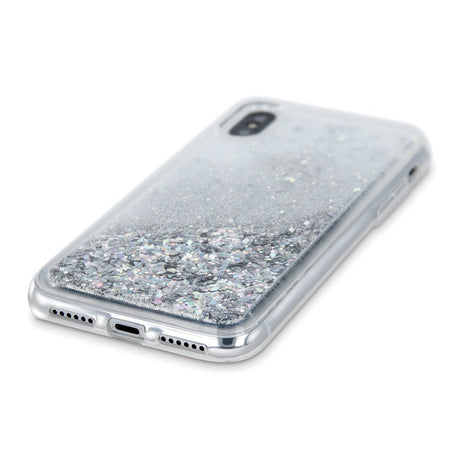 Samsung Galaxy A14 (5G) Transparent Glitter Case - Silver