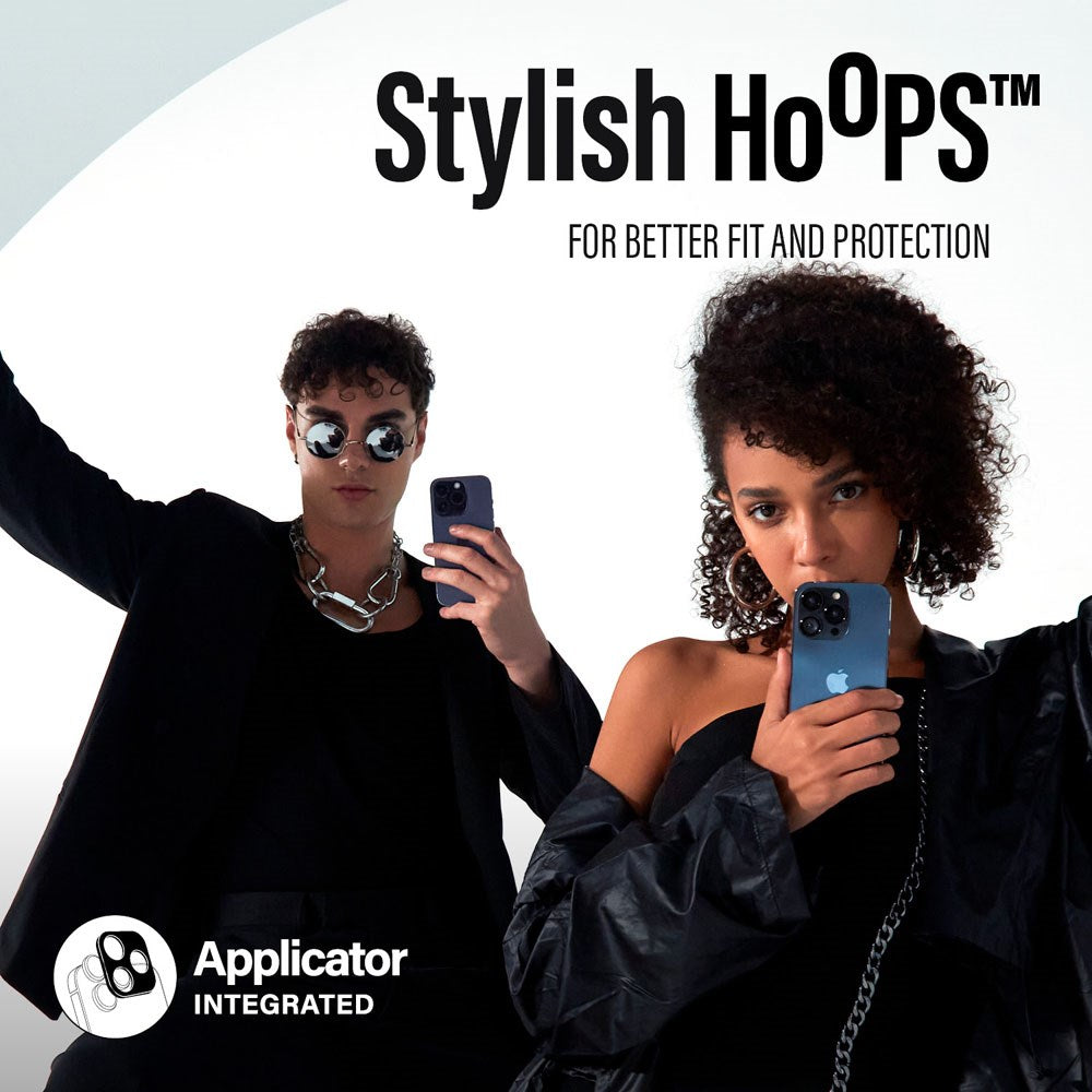 iPhone 16 / 16 Plus PanzerGlass Ceramic Hoops - Camera Protection - Transparent